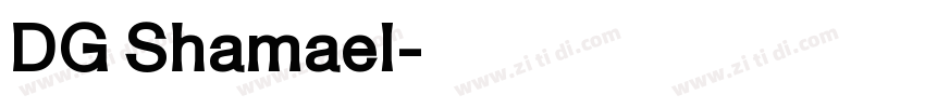 DG Shamael字体转换